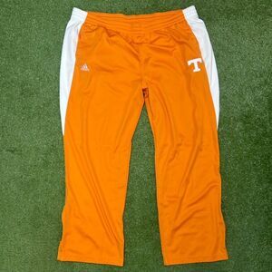 Tennessee Vols Orange Adidas Track Pants 3 Stripe ZIP LEG VINTAGE Size 3XL